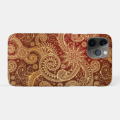 Abstract patroon van rode en goudflens Case-Mate iPhone case (Achterkant (horizontaal))