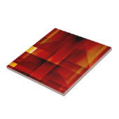 Abstract patroon van rode pijlen tegeltje (Zijkant)