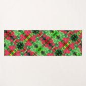 Abstract patroon van rode zinnia Flowers Yogamat (Voorkant (horizontaal))