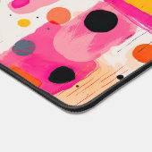 Abstract patroon van roze kleurblokken BOHO Bureaumat (Hoek)