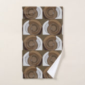 Abstract patroon van slakkenhuizen bad handdoek (Handdoek)