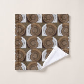 Abstract patroon van slakkenhuizen bad handdoek (Wasdoekje)