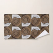 Abstract patroon van slakkenhuizen bad handdoek (Handdoek)