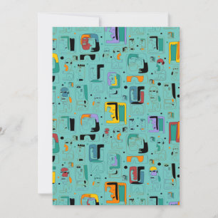 Abstract patroon van stammaya oeroude gezichten 1