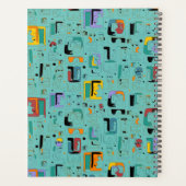 Abstract patroon van stammaya oeroude gezichten 1 planner (Achterkant)