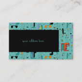 Abstract patroon van stammaya oeroude gezichten 1 visitekaartje (Achterkant)