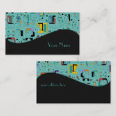 Abstract patroon van stammaya oeroude gezichten 1 visitekaartje (Voorkant / Achterkant)