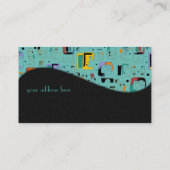 Abstract patroon van stammaya oeroude gezichten 1 visitekaartje (Achterkant)