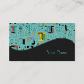 Abstract patroon van stammaya oeroude gezichten 1 visitekaartje (Voorkant)