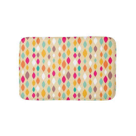Abstract patroon van stijl Retro Badmat (Voorkant)