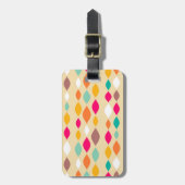 Abstract patroon van stijl Retro Bagagelabel (Voorkant verticaal)