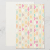 Abstract patroon van stijl Retro Briefpapier (Voorkant / Achterkant)