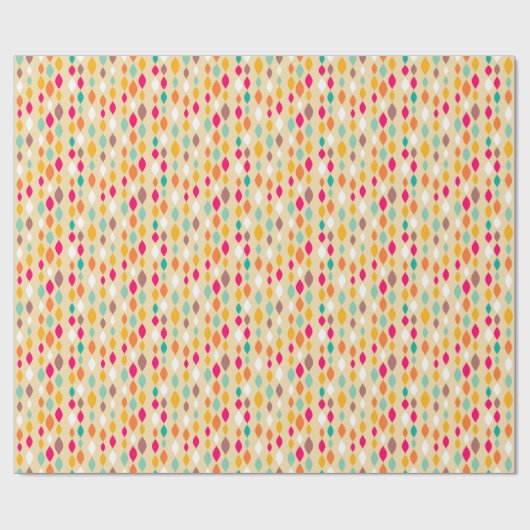 Abstract patroon van stijl Retro Cadeaupapier (Vlak)