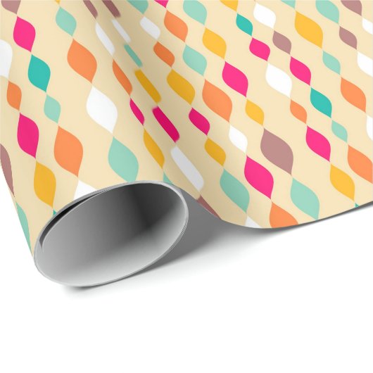 Abstract patroon van stijl Retro Cadeaupapier (Rol Hoek)