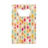 Abstract patroon van stijl Retro Creditkaart Flessenopener (Achterkant)