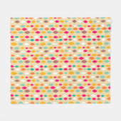 Abstract patroon van stijl Retro Fleece Deken (Voorkant (Horizontaal))