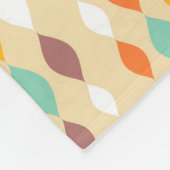 Abstract patroon van stijl Retro Fleece Deken (Hoek)
