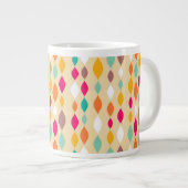 Abstract patroon van stijl Retro Grote Koffiekop (Voorkant rechts)