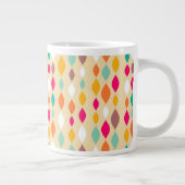 Abstract patroon van stijl Retro Grote Koffiekop (Rechts)