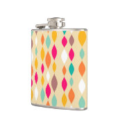 Abstract patroon van stijl Retro Heupfles (Links)