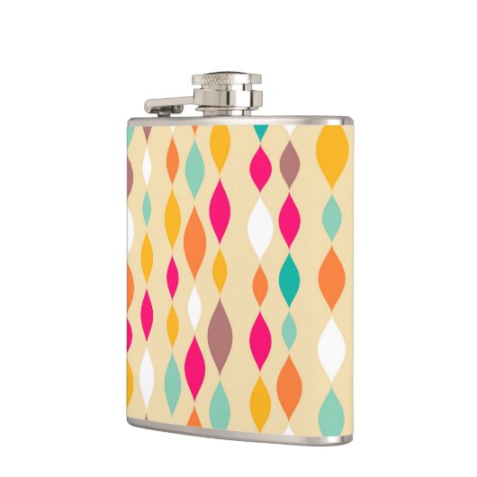 Abstract patroon van stijl Retro Heupfles (Links)