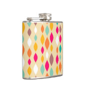 Abstract patroon van stijl Retro Heupfles (Rechts)