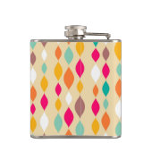 Abstract patroon van stijl Retro Heupfles (Achterkant)