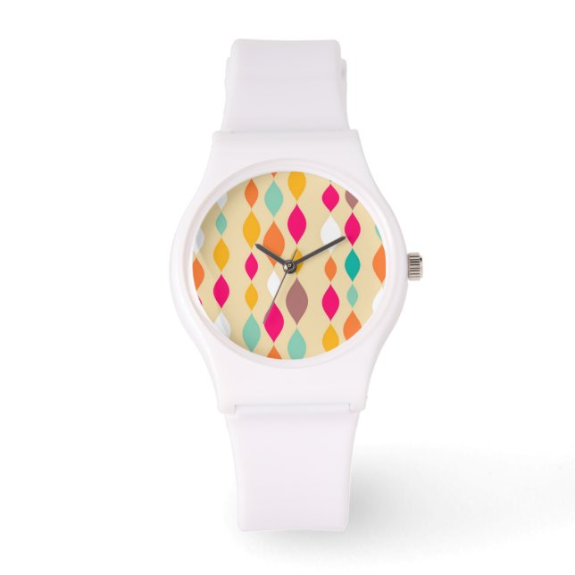 Abstract patroon van stijl Retro Horloge (Voorkant)
