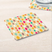 Abstract patroon van stijl Retro Kartonnen Onderzetters (Schuin)