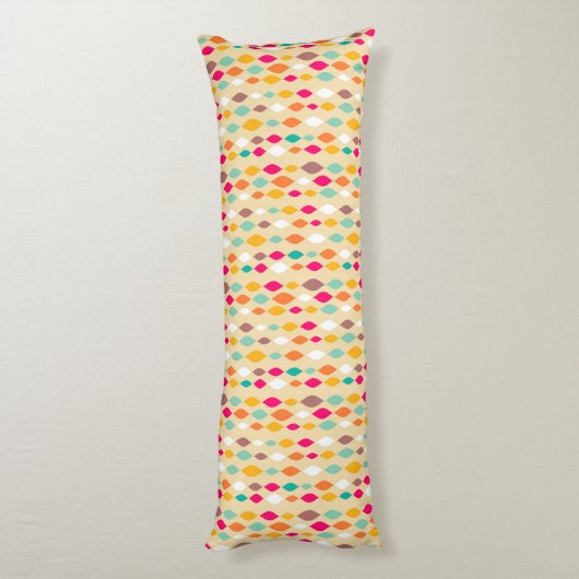 Abstract patroon van stijl Retro Lichaamskussen (Achterkant (Verticaal))