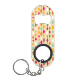 Abstract patroon van stijl Retro Mini Flessenopener (Voorkant)
