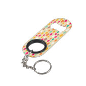 Abstract patroon van stijl Retro Mini Flessenopener (Achterkant Gekanteld)