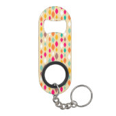 Abstract patroon van stijl Retro Mini Flessenopener (Achterkant)
