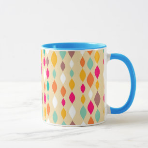 Abstract patroon van stijl Retro Mok
