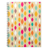 Abstract patroon van stijl Retro Notitieboek (Voorkant)