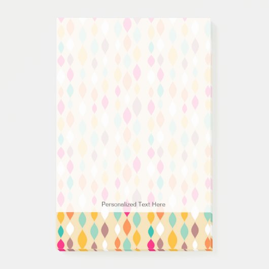 Abstract patroon van stijl Retro Post-it® Notes (Voorkant)