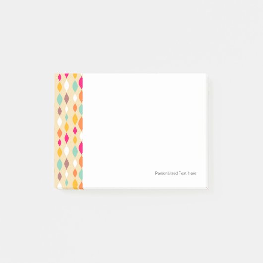 Abstract patroon van stijl Retro Post-it® Notes (Voorkant)