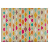 Abstract patroon van stijl Retro Snijplank (Voorkant)