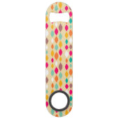 Abstract patroon van stijl Retro Speed Flessenopener (Achterkant)
