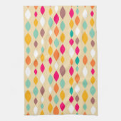 Abstract patroon van stijl Retro Theedoek (Verticaal)