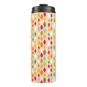Abstract patroon van stijl Retro Thermosbeker