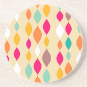 Abstract patroon van stijl Retro Zandsteen Onderzetter (Voorkant)