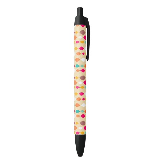 Abstract patroon van stijl Retro Zwarte Inkt Pen (Achterkant (Verticaal))