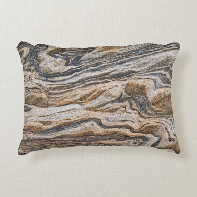 Abstract patroon van textuurmarmer accent kussen (Voorkant)