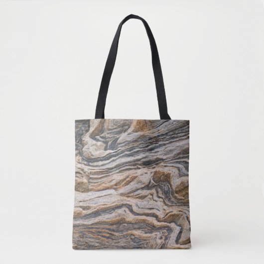Abstract patroon van textuurmarmer tote bag (Voorkant)