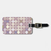 Abstract patroon van verbindingscirkels bagagelabel (Voorkant horizontaal)