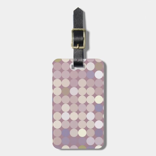 Abstract patroon van verbindingscirkels bagagelabel (Voorkant verticaal)