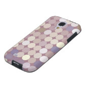 Abstract patroon van verbindingscirkels Case-Mate samsung galaxy hoesje (Onderkant)