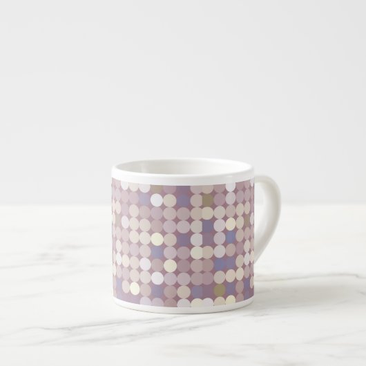 Abstract patroon van verbindingscirkels espresso kop (Voorkant rechts)