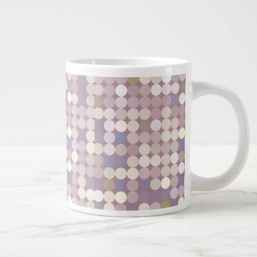 Abstract patroon van verbindingscirkels grote koffiekop (Rechts)